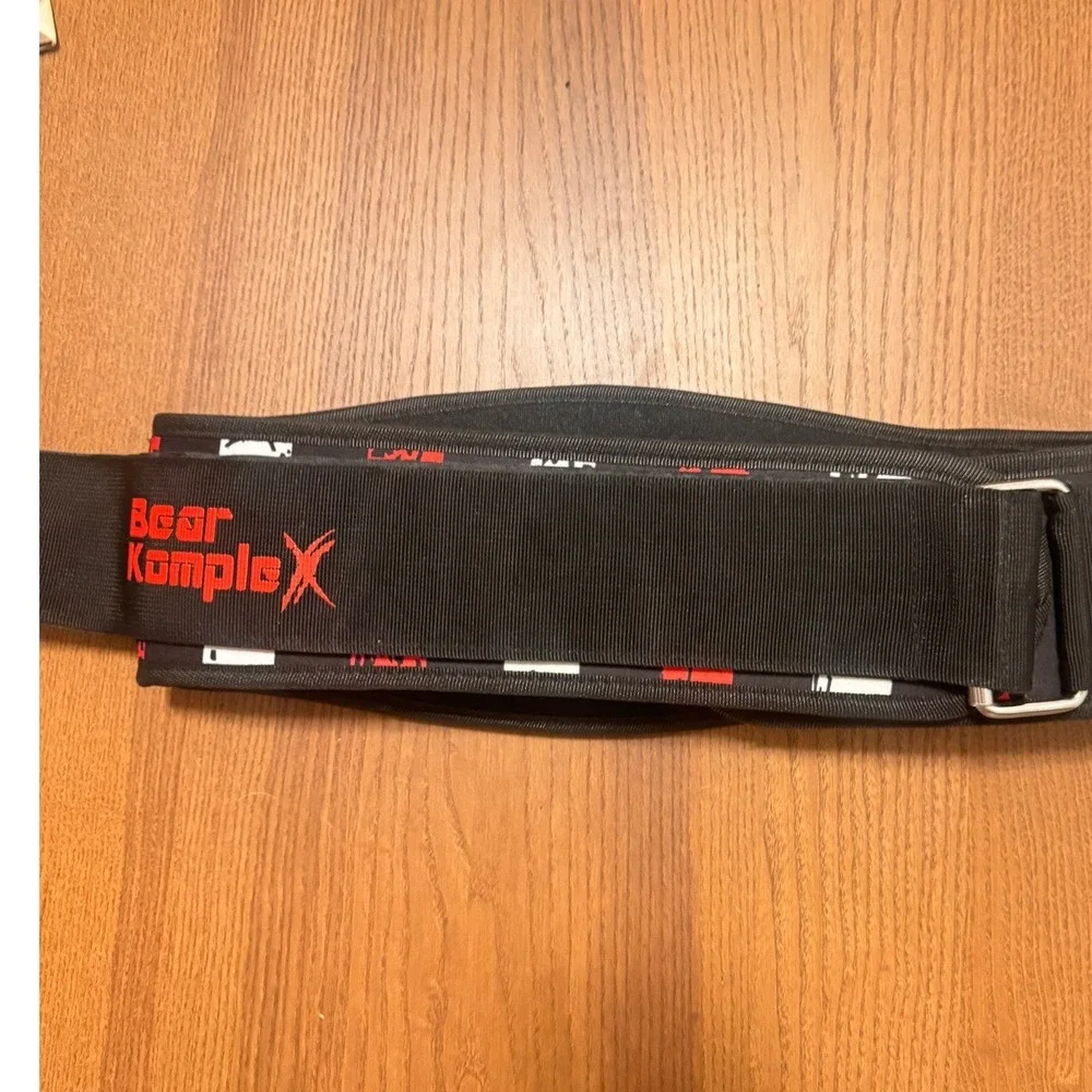 Bear KompleX‎ 4 Inch Straight Weightlifting Belt Patriotic Stars Claw Marks XL